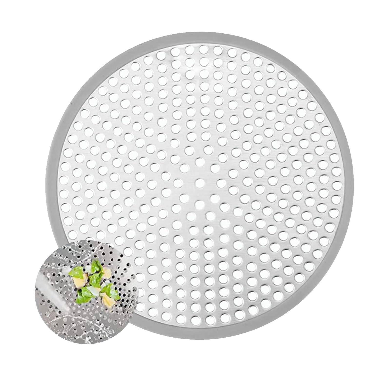 Bfqz No 1 Pcs Shower Drain Hair Catcher,Stainless Steel Drain Cover,Bathroom Sink Strainer,Plughole Hair For Shower, Kitchen, Floor, Sink Plug Protector, Reusable, Robust Catcher Sewer Prevent Drain Clog
