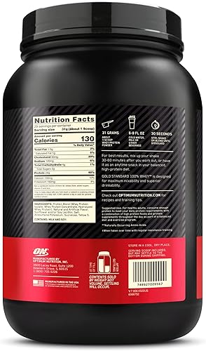 Vista 72 de Optimum Nutrition Estándar dorado 100% Proteína de Suero de Leche en Polvo, Pie de lima, 1.8 Libra