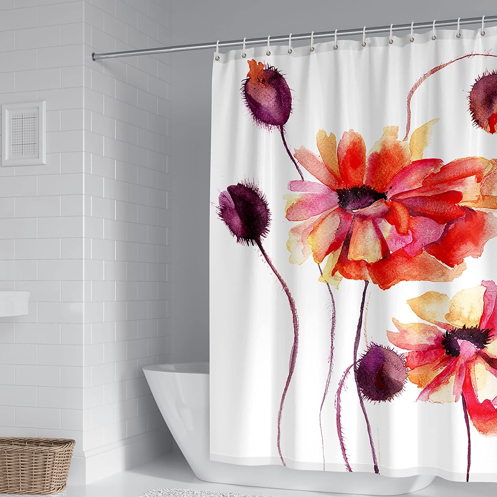 Rideau de douche anti moisissure pour éviter l'humidité 165x200