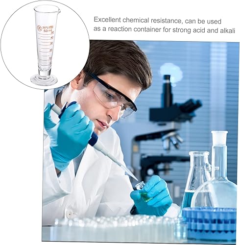 Miniatura 3 de Laboratorio graduado taza de medición de boca ancha vaso cónico vaso de precipitados líquido dispensador cilindro experimento herramienta para la