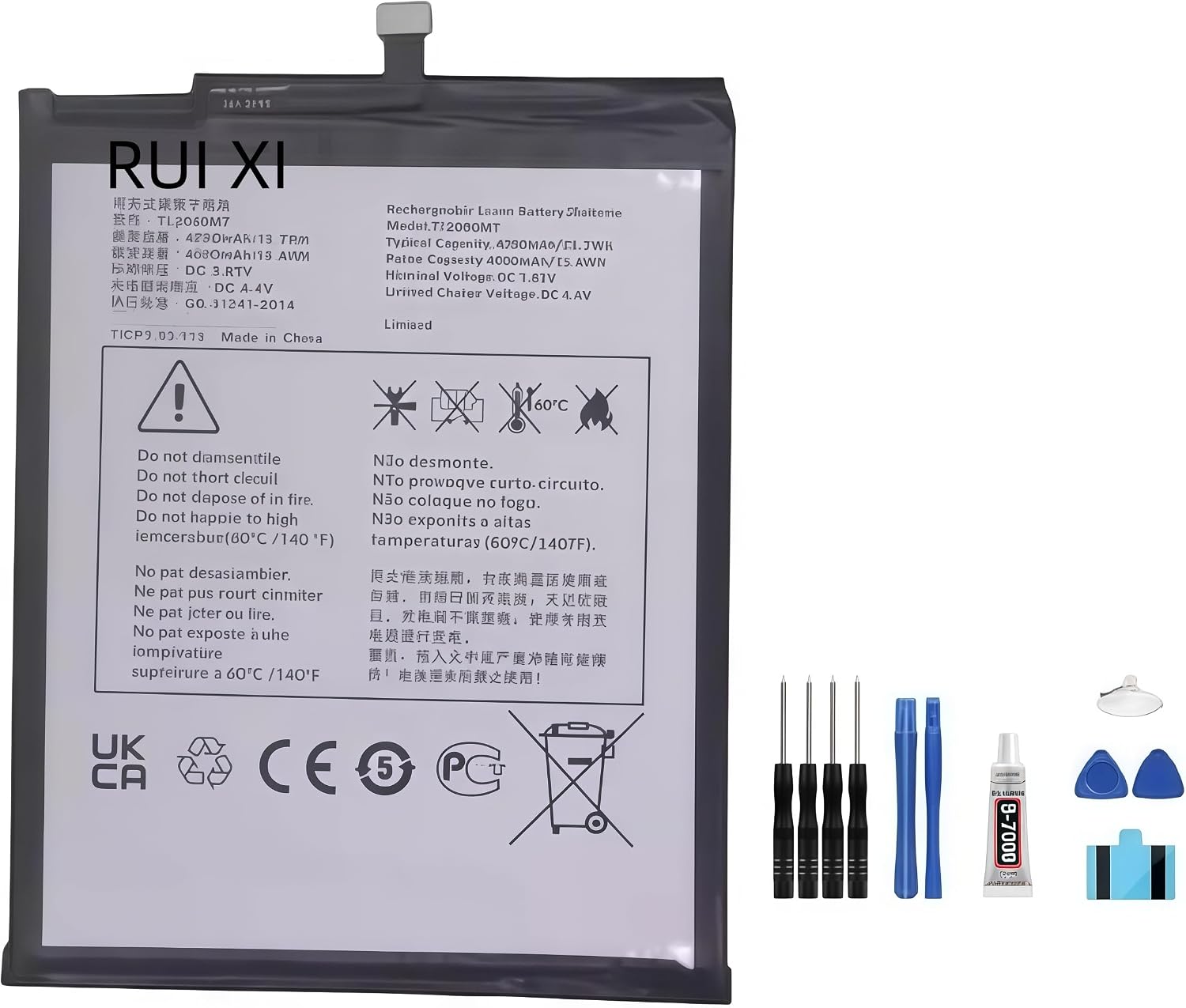 Battery compatible For Alcatel JOY TAB1 TAB2 4080mAh 3.85V TLp040M7 TLp040M1 Tablet Battery