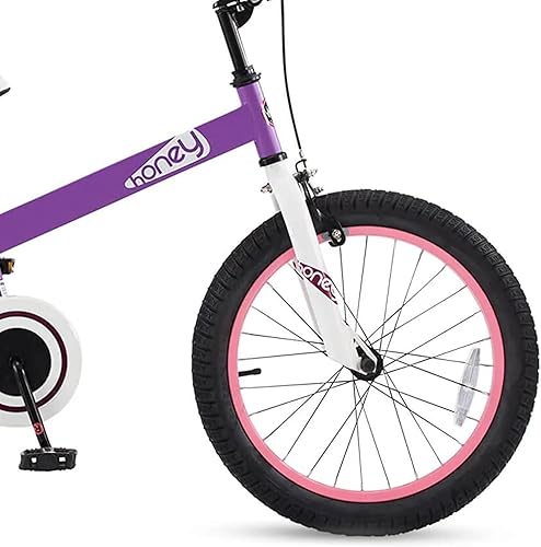 Miniatura 6 de Royalbaby Bicicleta Cubetube para niños de 3 a 9 años, bicicleta para niños pequeños de 12, 14, 16, 18 y 20 pulgadas, con ruedas de entrenamiento,