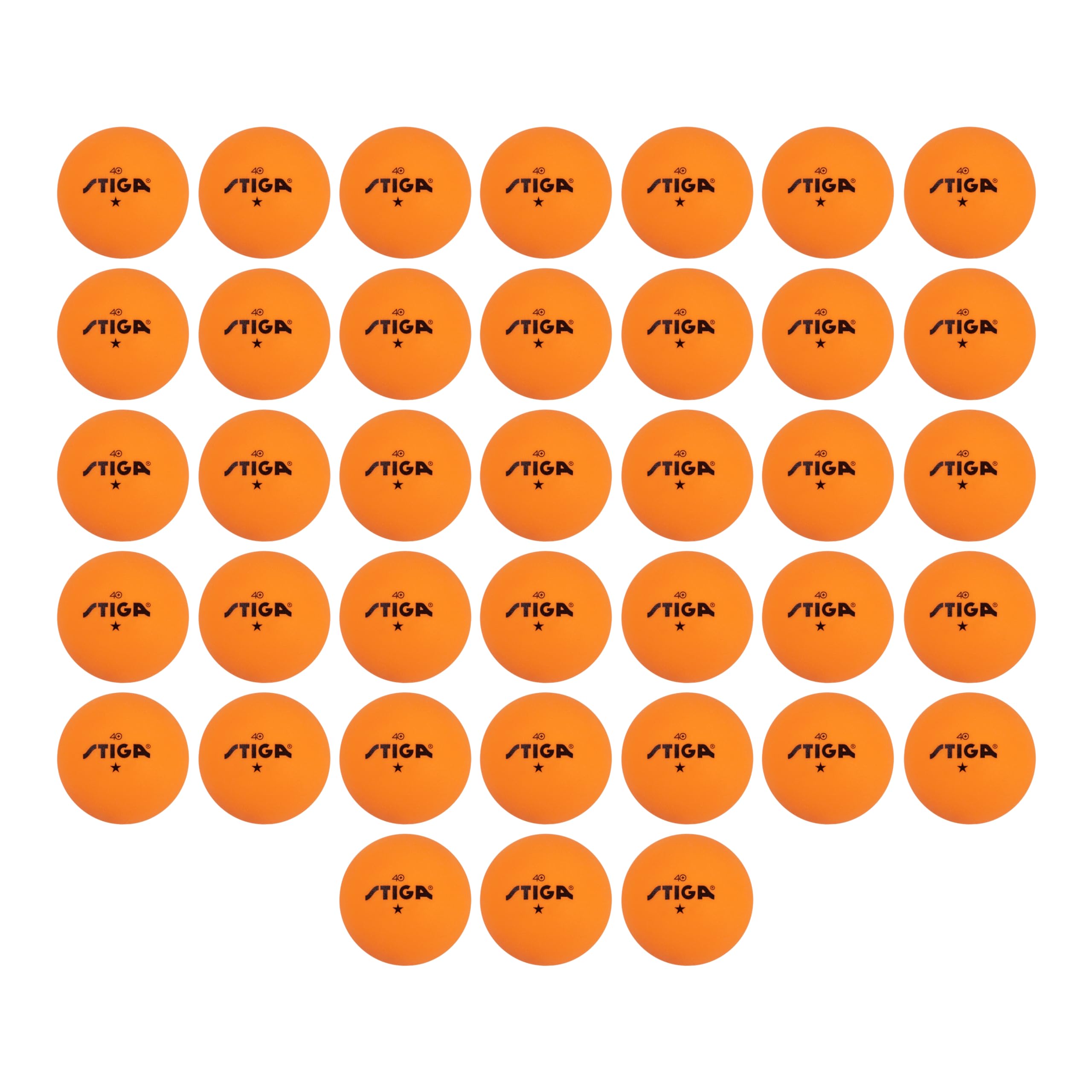35 Balles De Ping-Pong Lippus 3 Étoiles - Blanc Et Orange - Sac Inclus