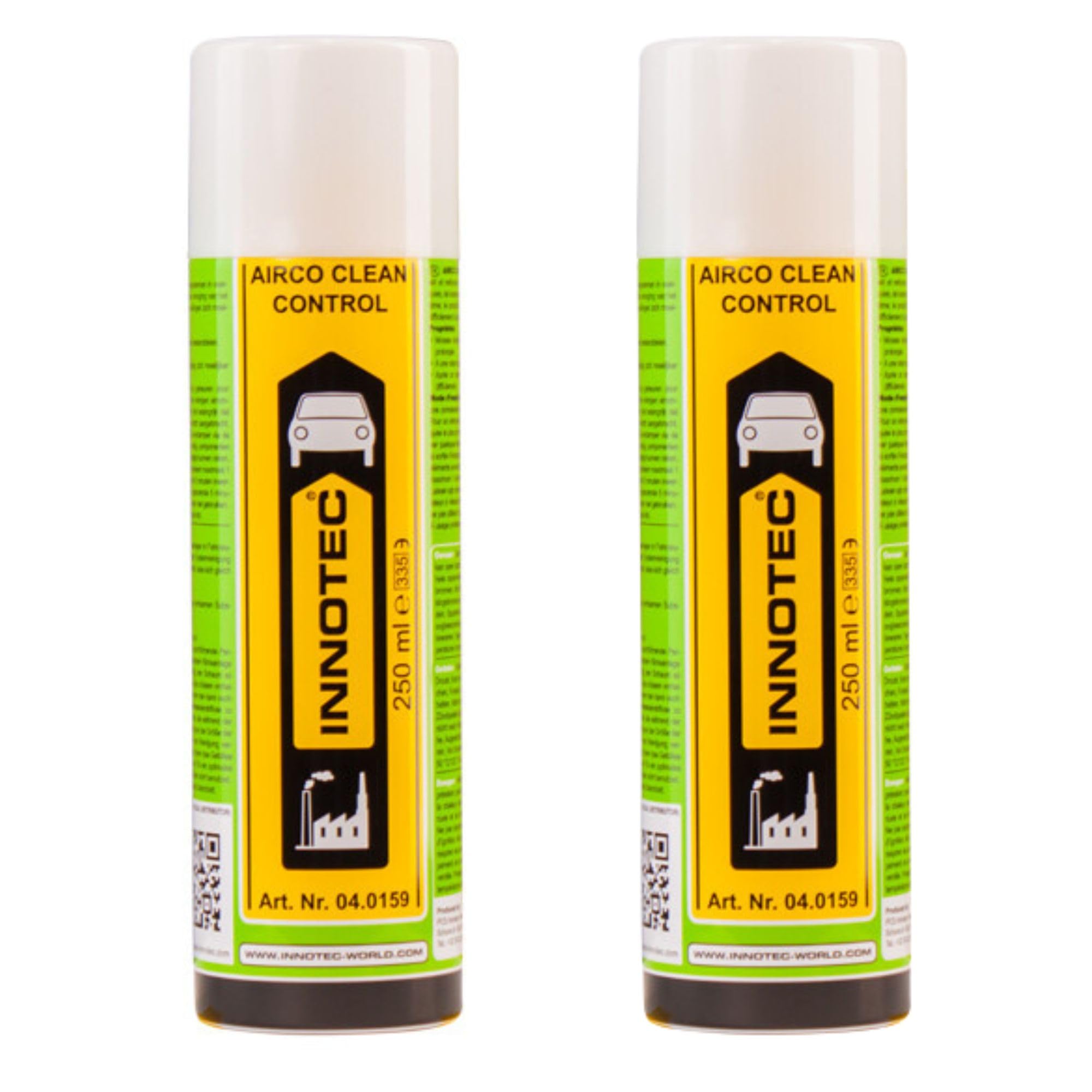 2 Stück INNOTEC Airco Clean Control 250 ml – Reiniger für Klimaanlagen & Luftwege – löst Schmutz, Bakterien & unangenehme Gerüche – ideal für Kfz, Wohnraum & Büro – einfache Anwendung ohne Rückstände