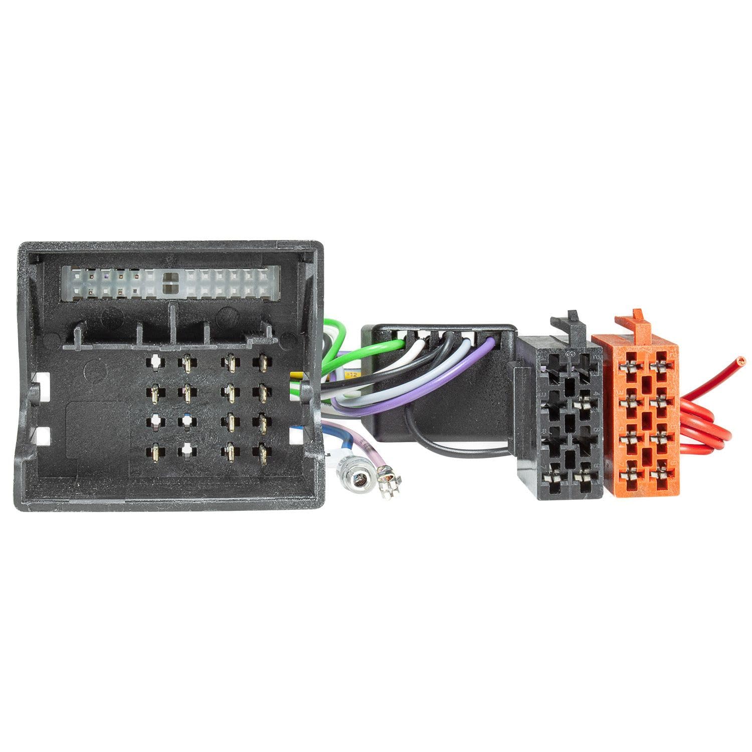 tomzz Audio 7003-007 Adaptador de Radio del Sistema Activo Compatible con Audi A2, A3, A4 y TT a Partir de 2004, Quadlock a ISO de 16 Pines Bose.