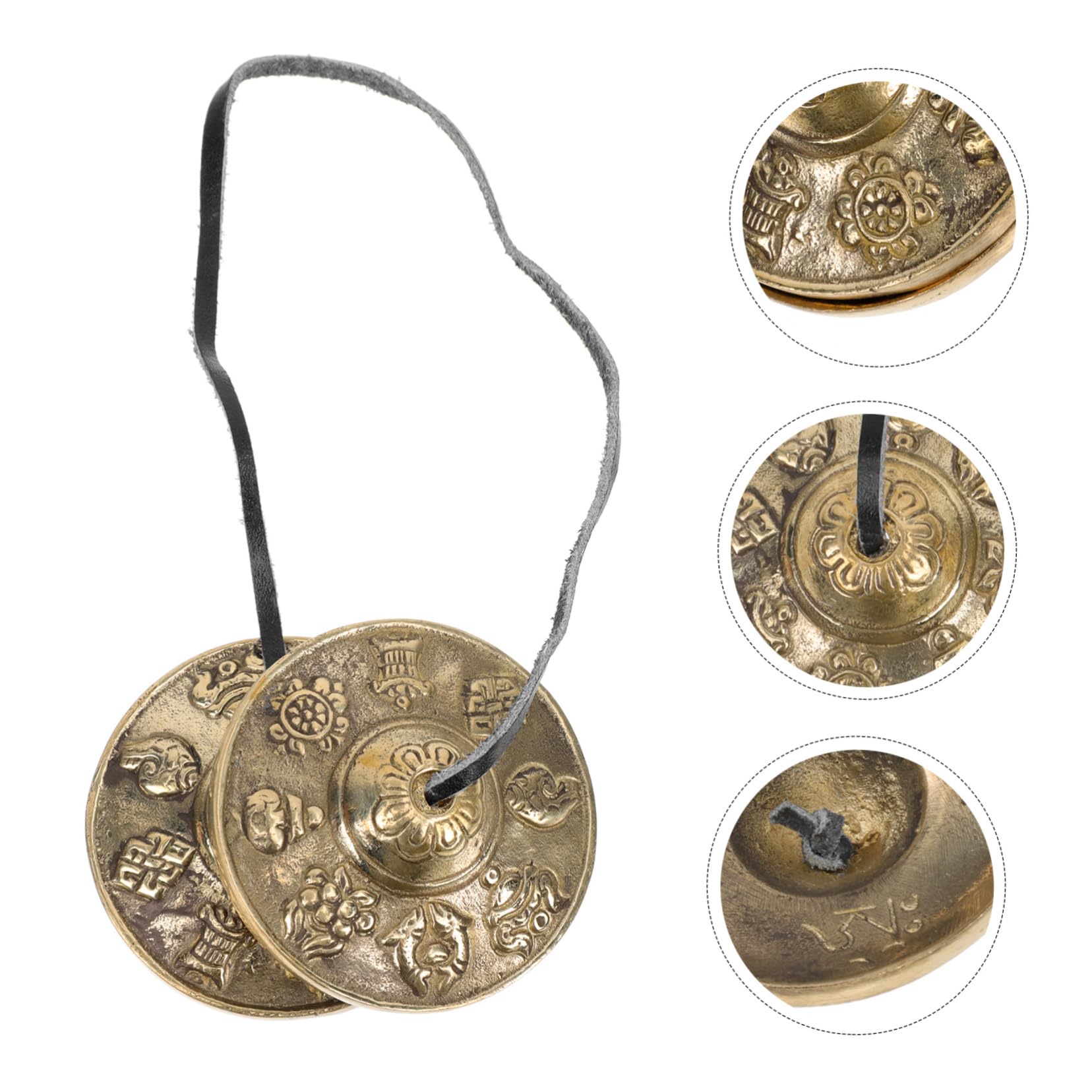 Levemolo Finger Cymbal Percussion Instrument Ring The Bell Religious Cymbal Bell Mindfulness Tool