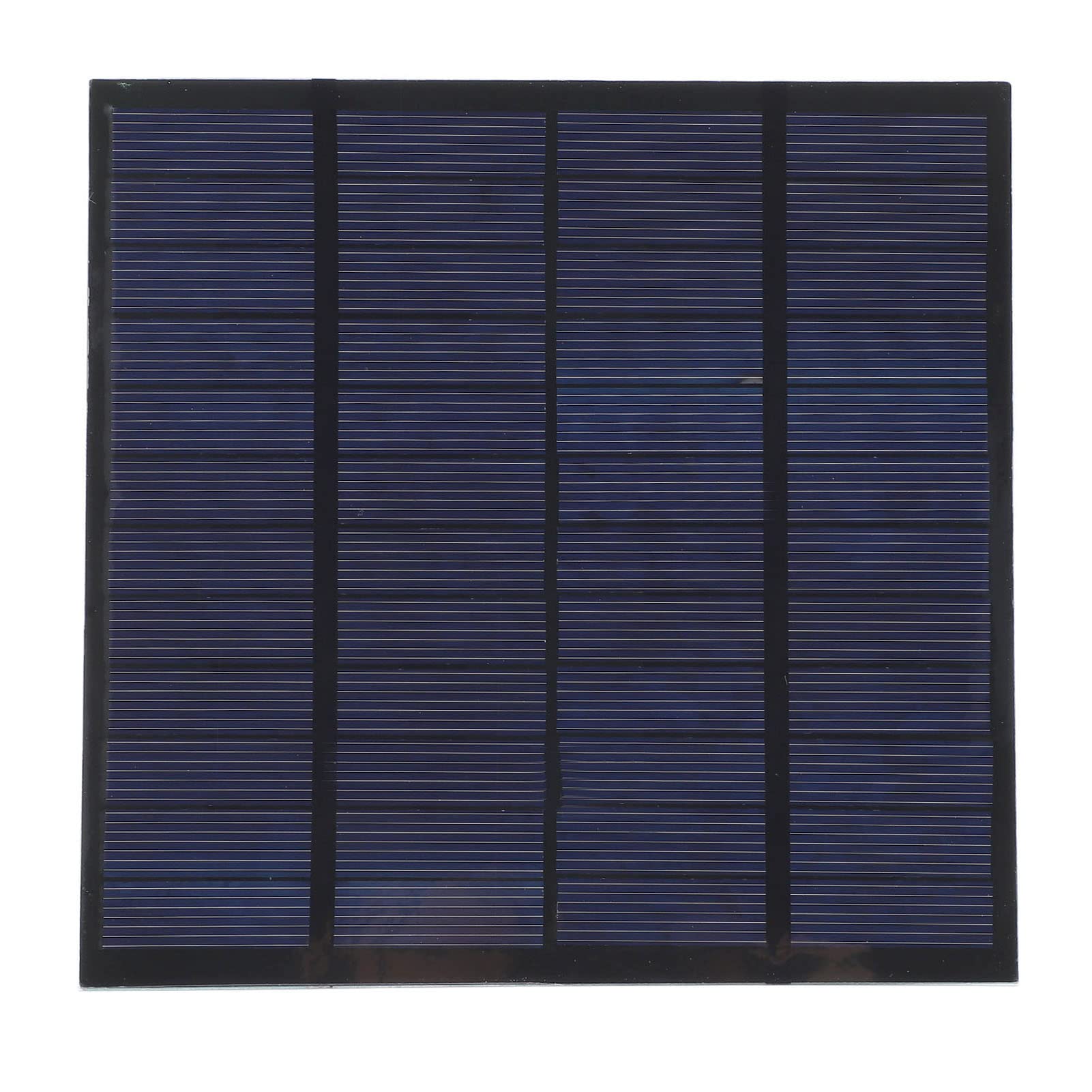 3W 12V DIY Solar Battery Panel, Portable Outdoor Travel Solar Charger, High Efficiency Polysilicon Solar Panel 145x145mm, Compact Design for Small Household Lighting Systems and So
