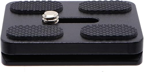 Miniatura 2 de PU-50 - Placa QR universal de liberación rápida de 1.969 in con tornillo de anillo en D para trípode monopie bola cabeza DSLR cámara, compatible con