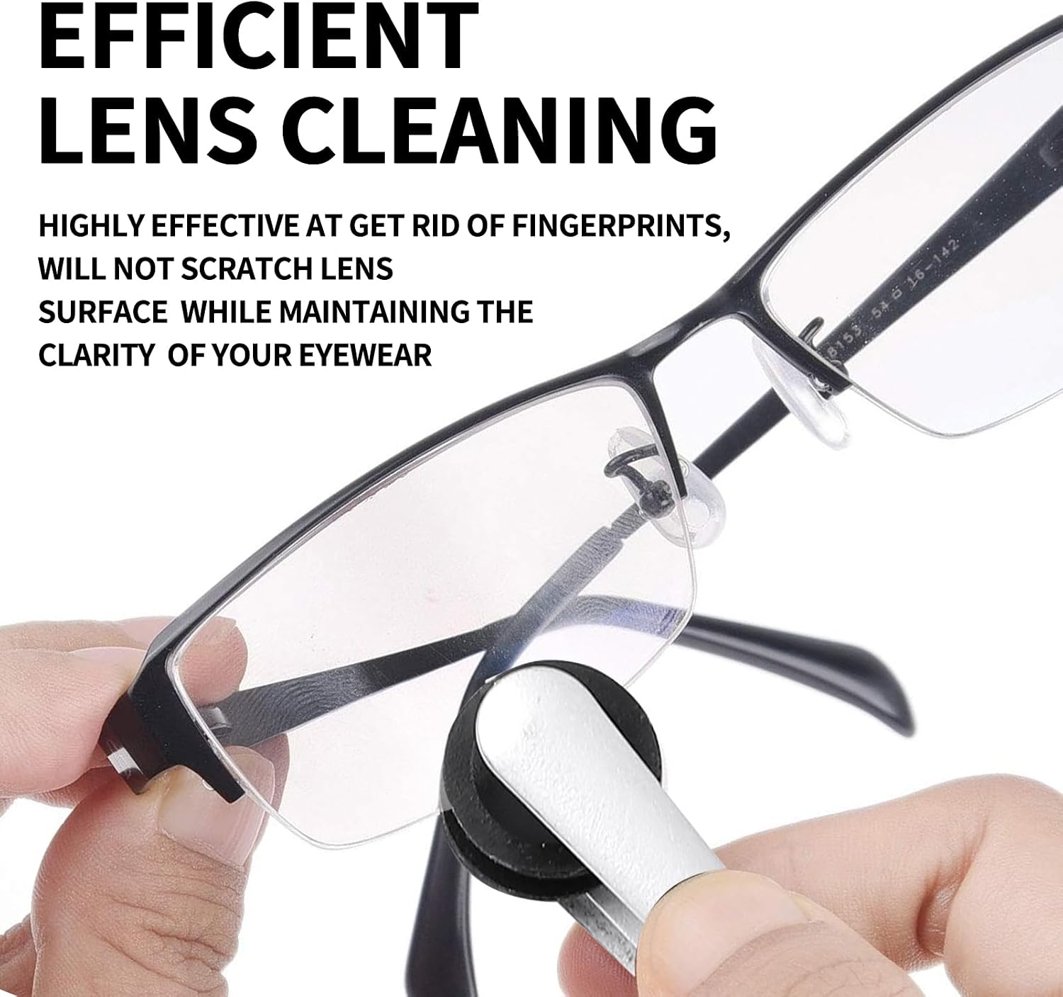 Eyeglass Cleaner Pads Replacement for Peeps CarbonKlean Eyeglass Cleaner, 10 Pcs for Peeps Replacement Pads, Eye Glasses Cleaning Brush Pad Tool, for Cleaning Fingerprint of Reading Glasses and Lens