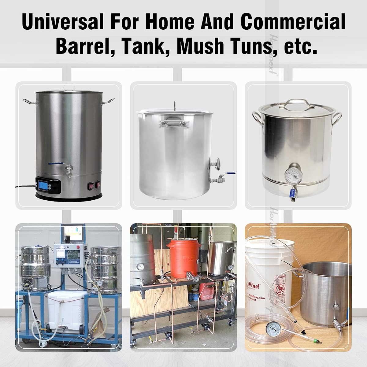 Beer Brewing Equipment Stainless Steel Spigot Kit, 304 Bulkhead Fitting with Ball Valve, 1/2 in Elbow Barb for Brew Kettle Mash Tun Home Brewing Supplies
