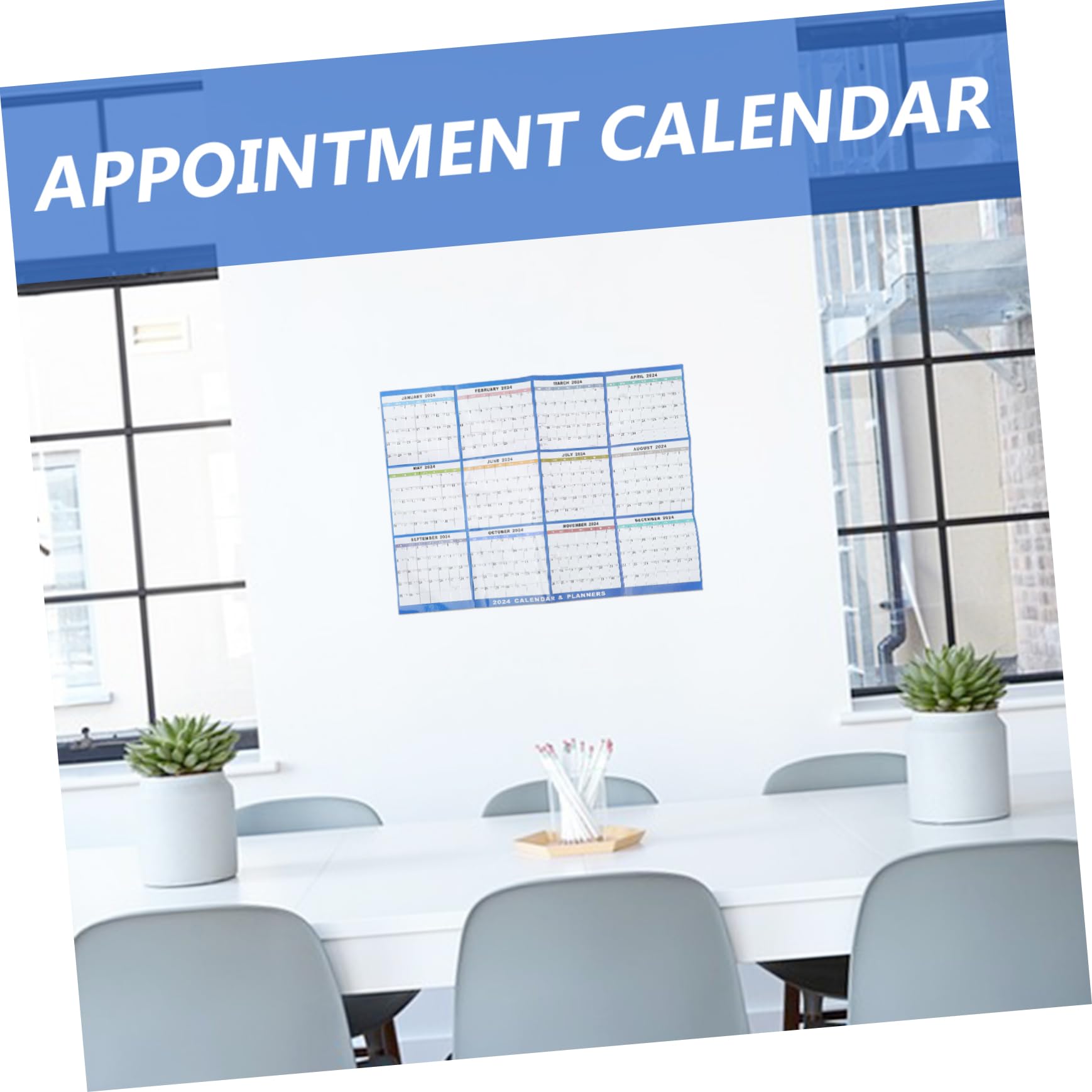 TEHAUX 5sets Calendario Da Parete e Cancellabile Pianificatore Mensile Per Famiglie Design Elegante e Funzionale Per Organizzazione Casa e Lavoro