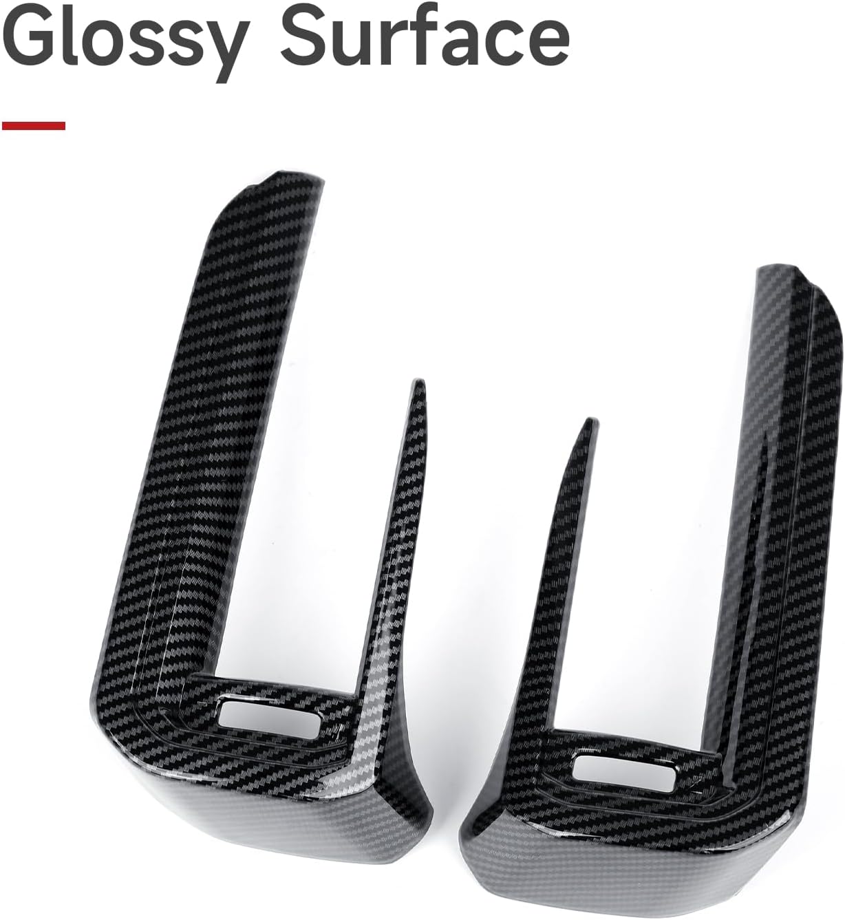 ABS Carbon Fiber Center Console Air Condition Side Vent Outlet Interior Trim Sticker Only for Subaru Forester 2025 2026 Accessories