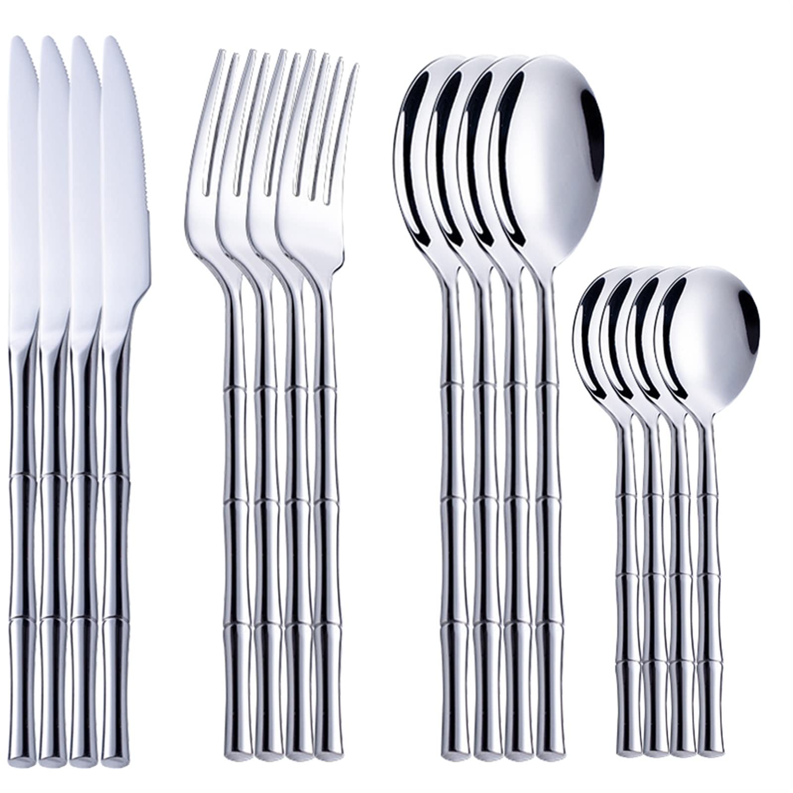Ensemble de couverts en or Ensemble de couverts portables Ensemble de salle à manger Vaisselle de table en acier inoxydable Ensemble complet de cuillères et fourchettes de cuisine Ensembles de gadgets