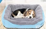 Dog Beds for Small Medium Large Dogs Rectangle Sleeping Pet Bed Washable Dog Bed Blue Sky Size S