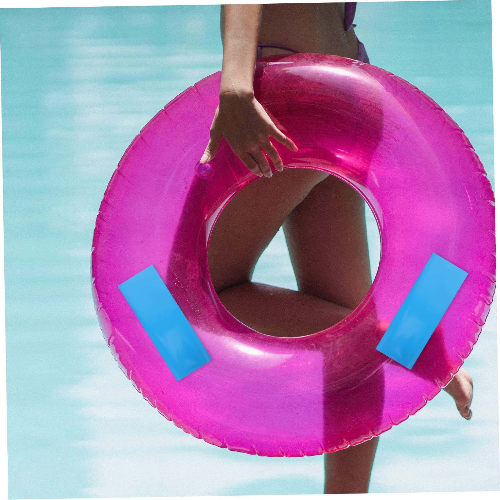 Supvox PVC-Reparaturkleber Reparaturflicken für aufblasbare Spielzeuge Reparaturset für Vinyl-Poolfolien Poolfolie Reparaturflicken Pool-Patch Reparaturflicken für Luftbetten Blue