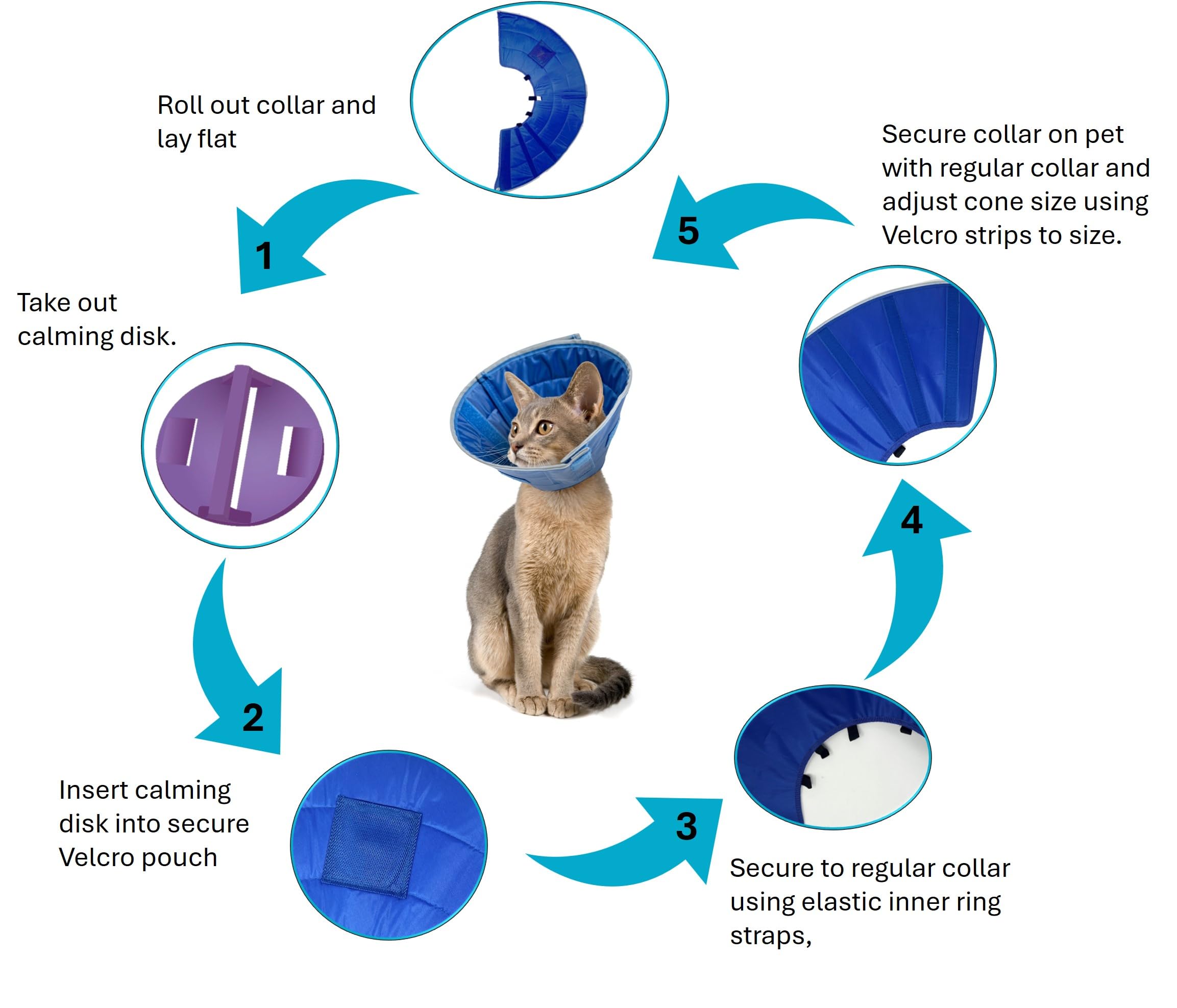 Calm Paws Obroża dla kota W/uspokajająca