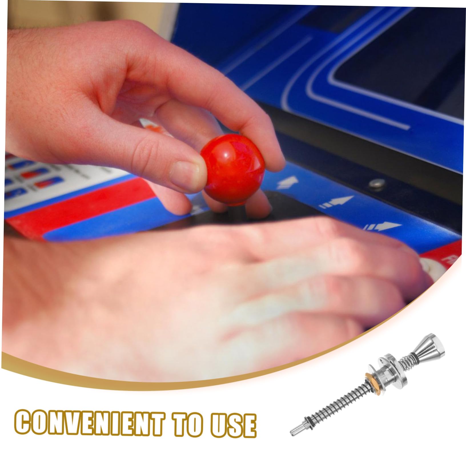 Levier de Machine Jeu Flipper Alliage avec Tige Ressort Chargée Épaisseur et Mécanisme à Ressort Accessoire Machine Flipper pour Expérience de Jeu Immersive