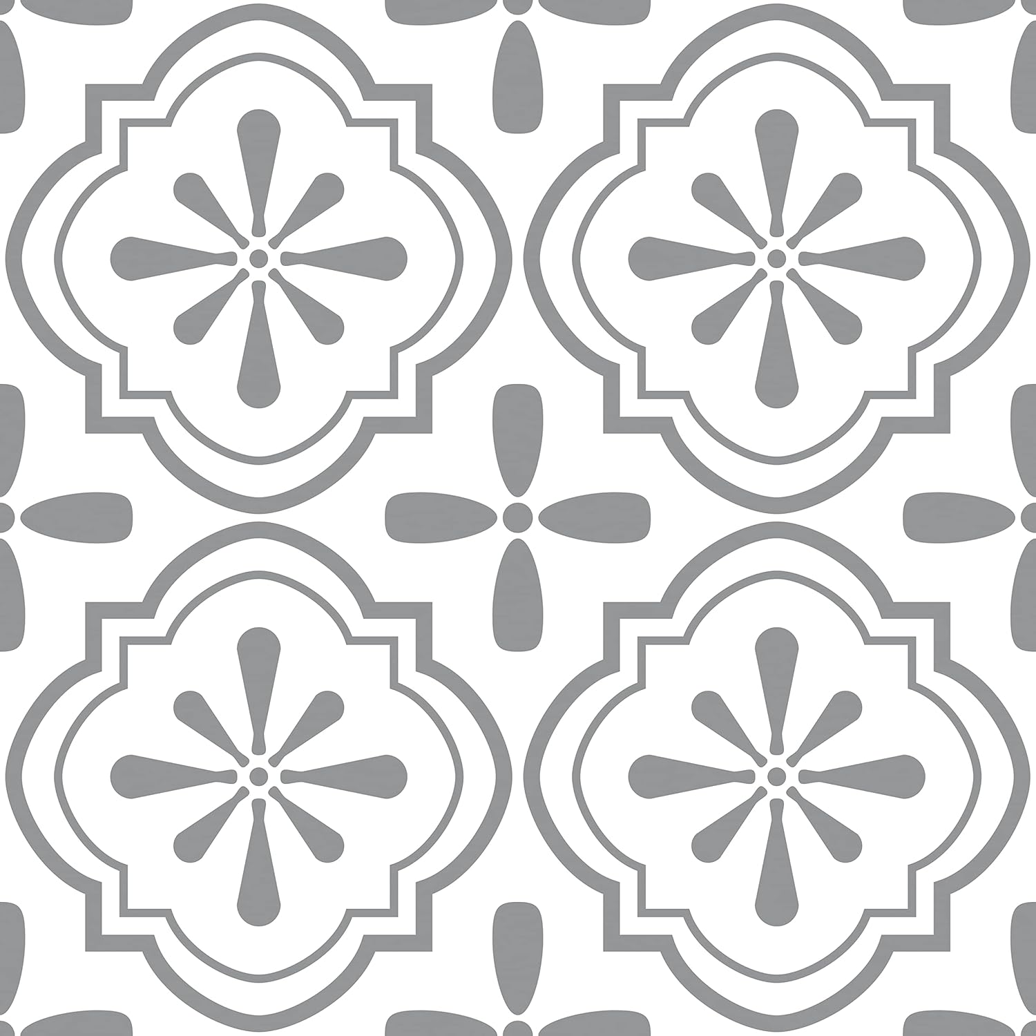 RoomMates FT4606BX Cosmos Gray Peel and Stick Floor Tile