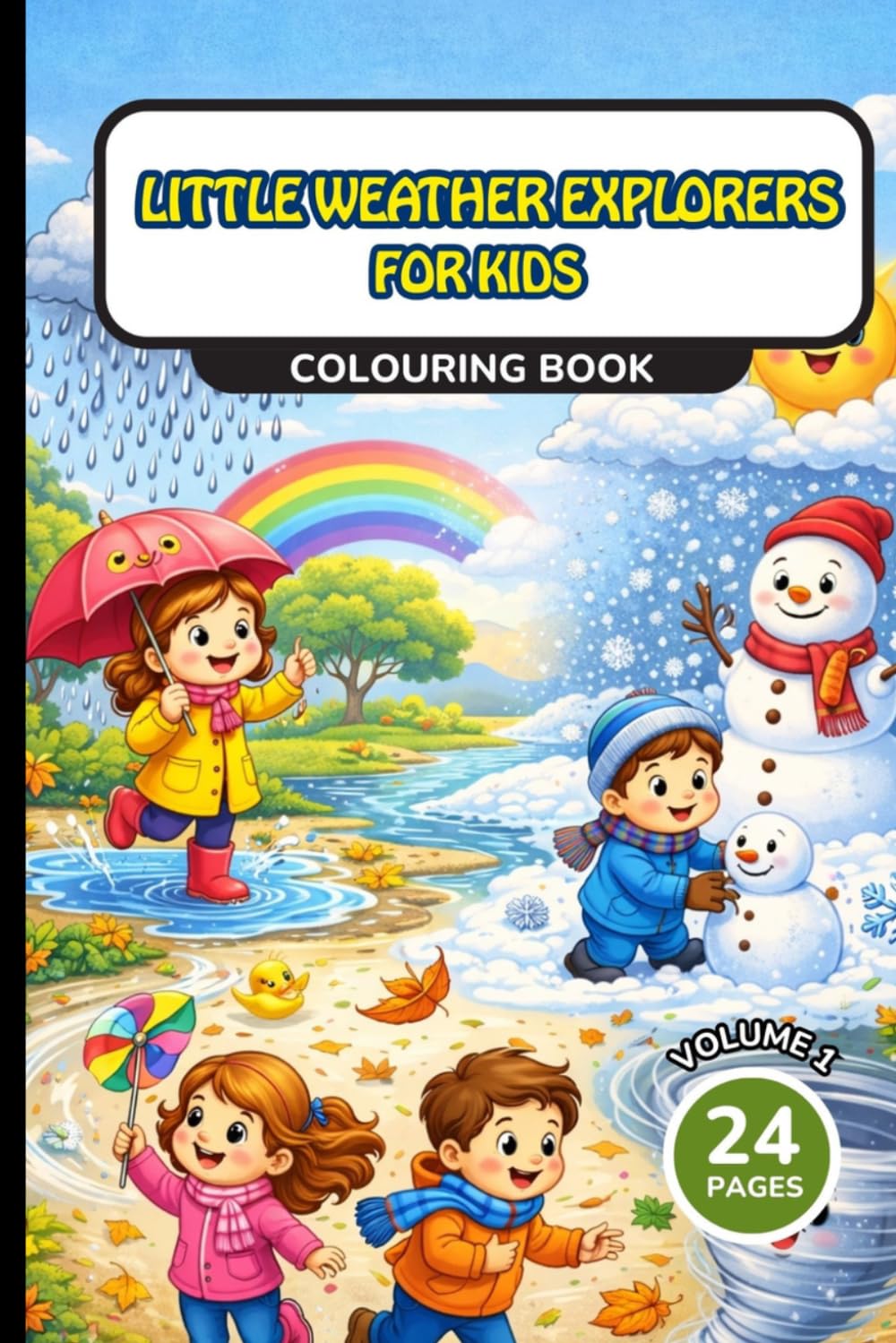 Little Weather Explorers for Kids Colouring book: Volume 1