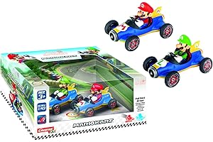 Carrera Pull & Speed Official Licensed Mario Kart Mario And Luigi Pull-Back Racers for Toddlers