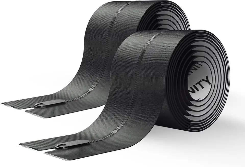 AC Infinity Pacote com 2 Unidades de Zíper Autoadesivo, 2,13 M X 7,62 Cm, Barreira Resistente Contra Poeira, Zíper de Dupla Face Para Salas de Cultivo, Estufas, Canteiros de Obras E Áreas de Reparo.