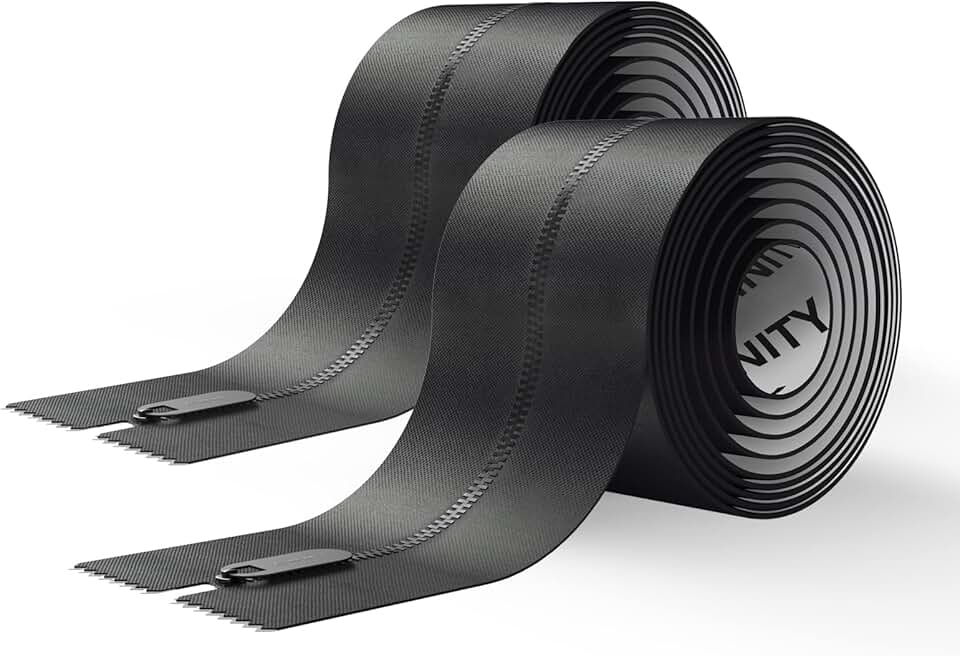 AC Infinity Pacote com 2 Unidades de Zíper Autoadesivo, 2,13 M X 7,62 Cm, Barreira Resistente Contra Poeira, Zíper de Dupla Face Para Salas de Cultivo, Estufas, Canteiros de Obras E Áreas de Reparo.