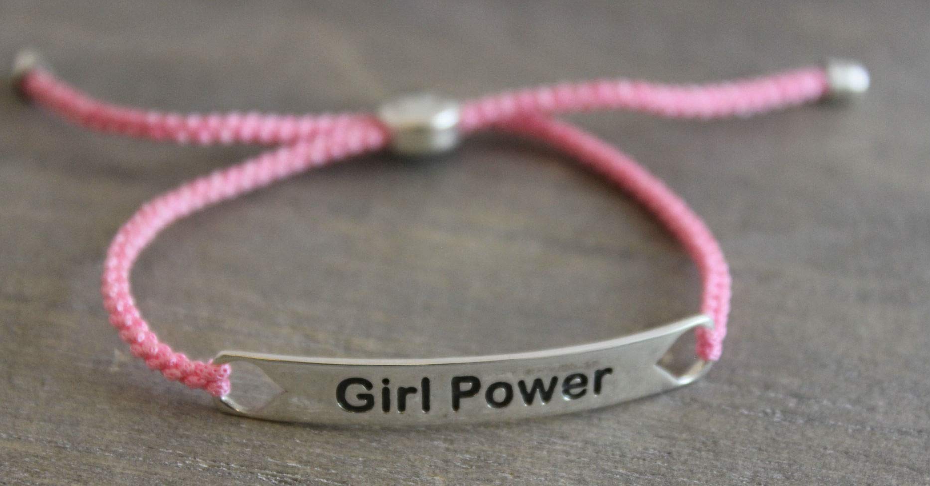 Empower Sterling Silber Armband in roter Kordel