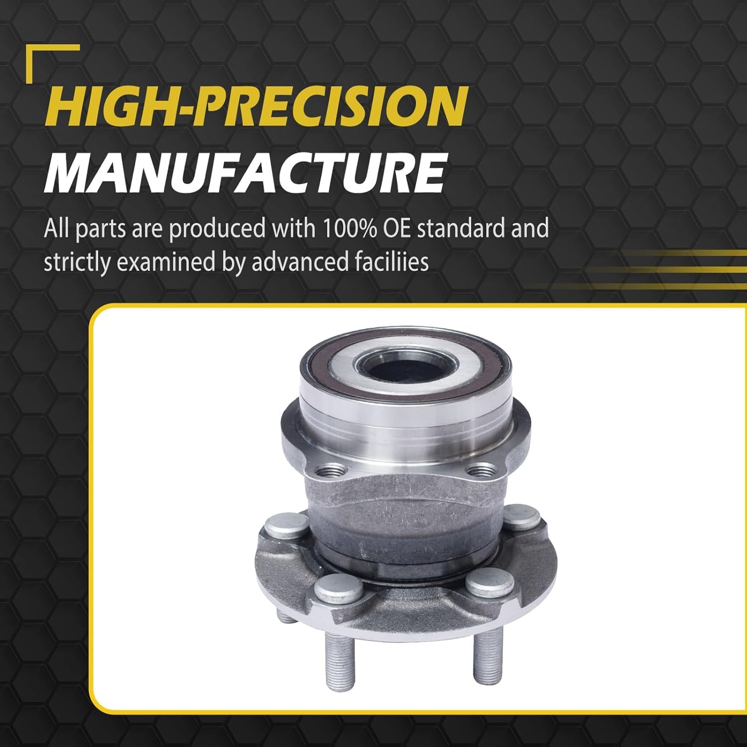 5-Lug Front and Rear for 2010-2014 Subaru Outback Wheel Bearing Hub w/ABS, for Subaru Legacy 2011 2012 2013 Replacement Assembly Left Right Side 4PC 512401 513220