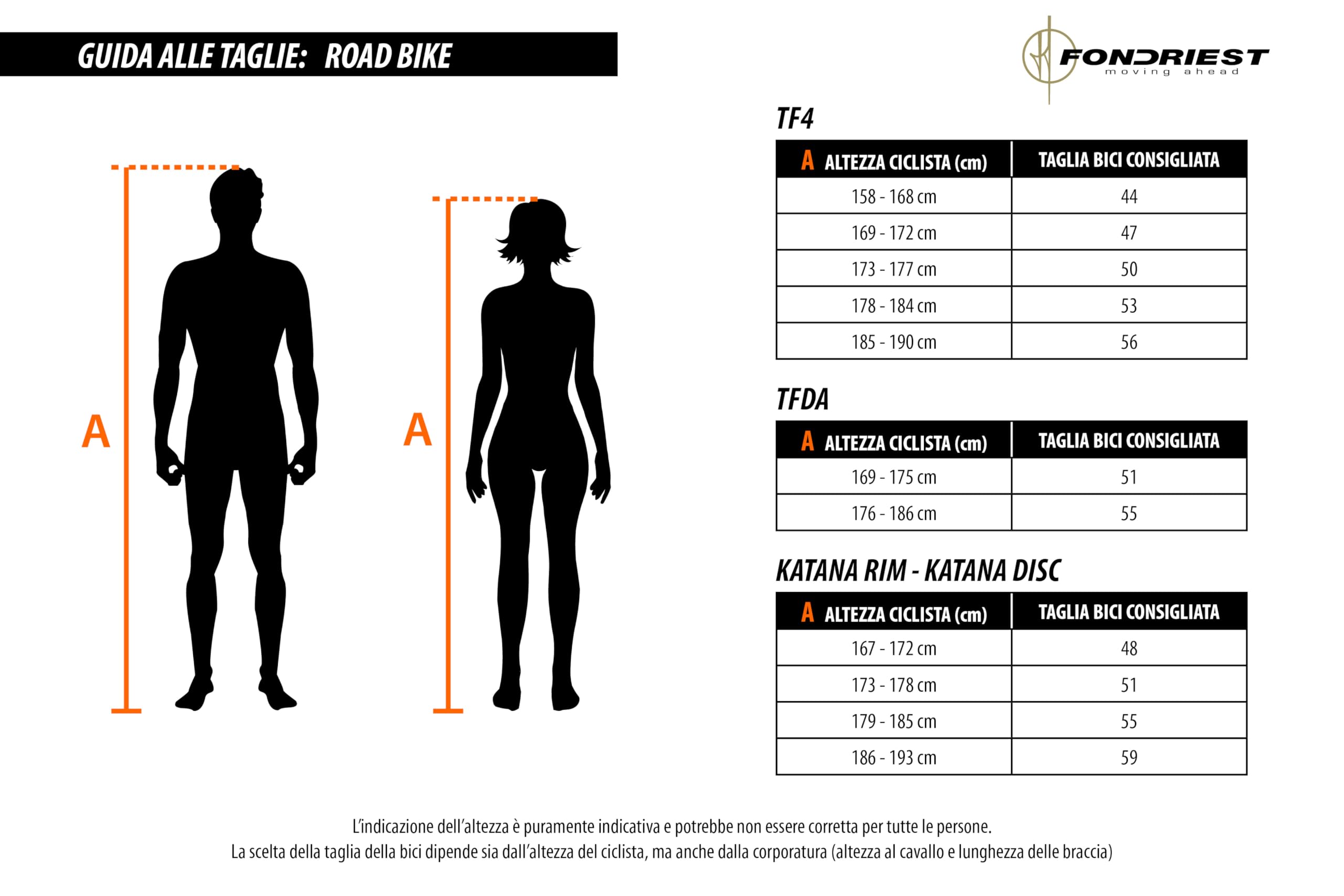 FONDRIEST Katana Disc Brake, Bicicletta Unisex Adulto