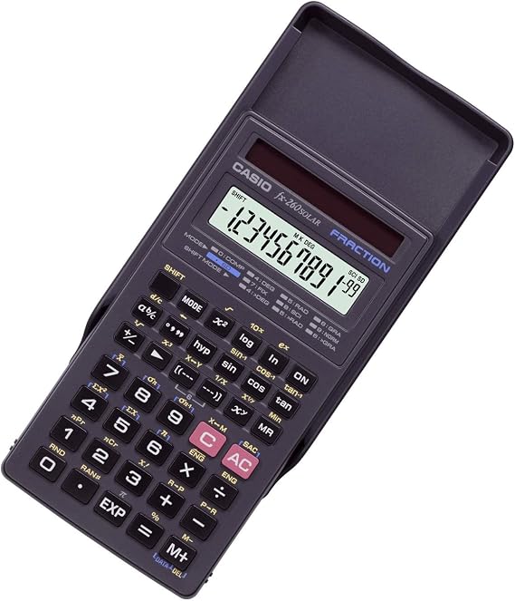Casio FX260SLRSC fx-260 SOLAR Scientific Calculator, Black