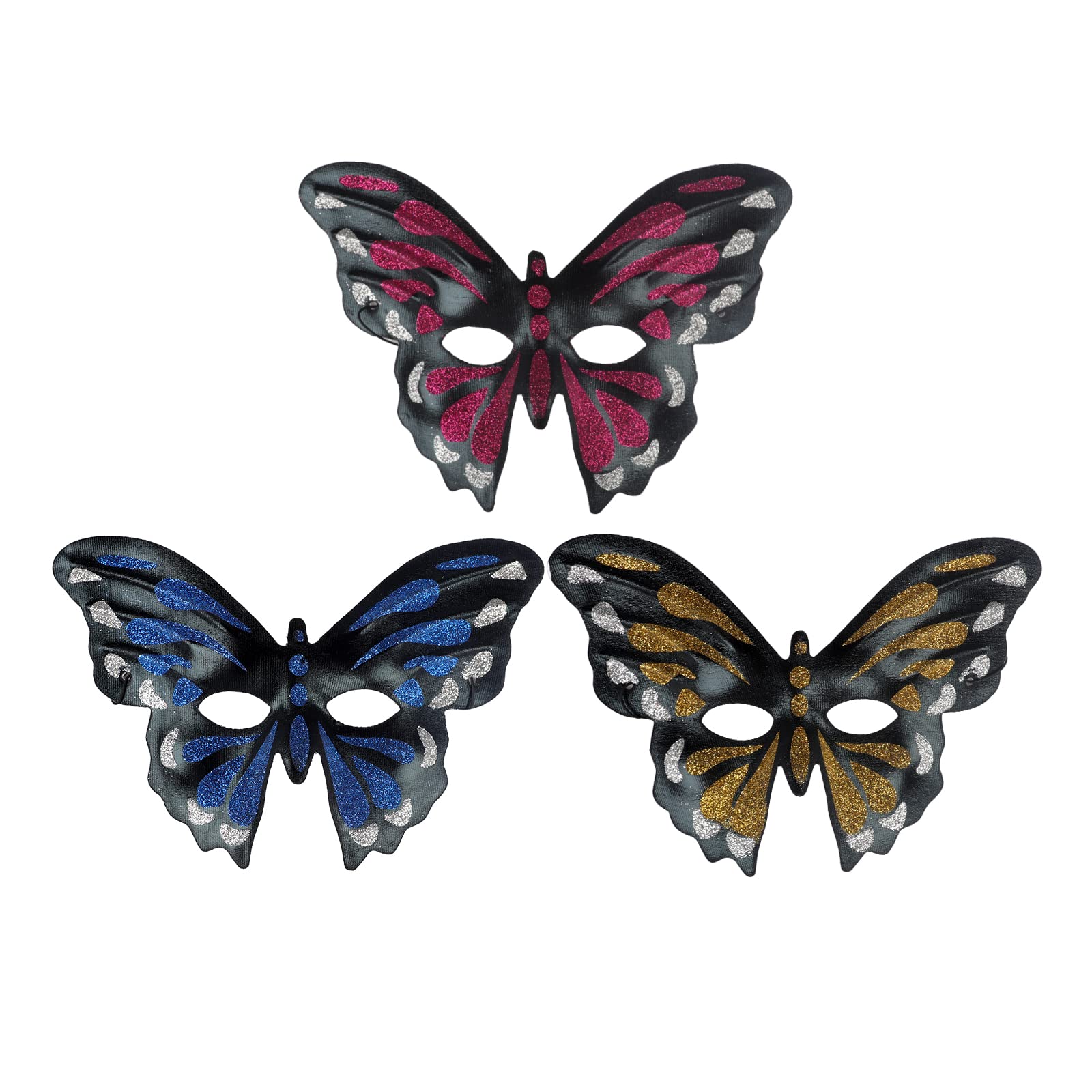 Maschera Veneziana Metallica Farfalla | Costume Halloween E Carnevale | Decorazione Festa Elegante - Foto 5