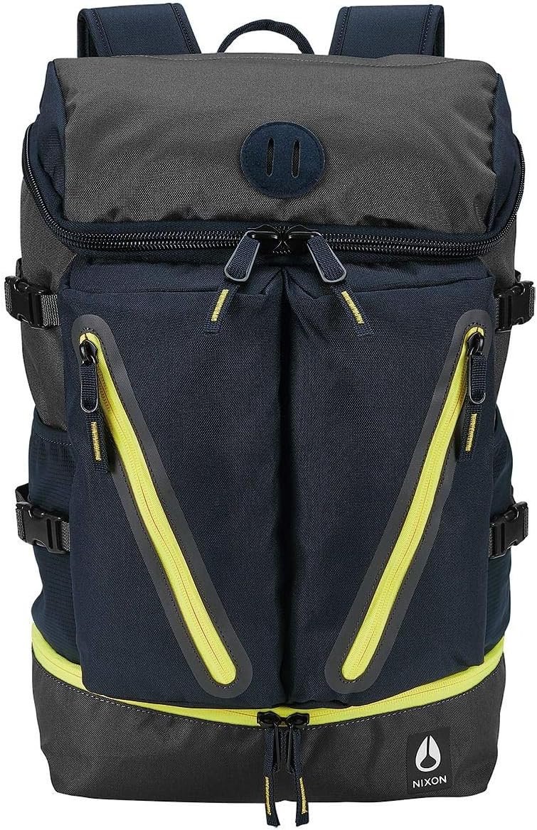 Nixon Scripps Backpack II Black/Dark Olive/Volt One Size Casual Daypacks