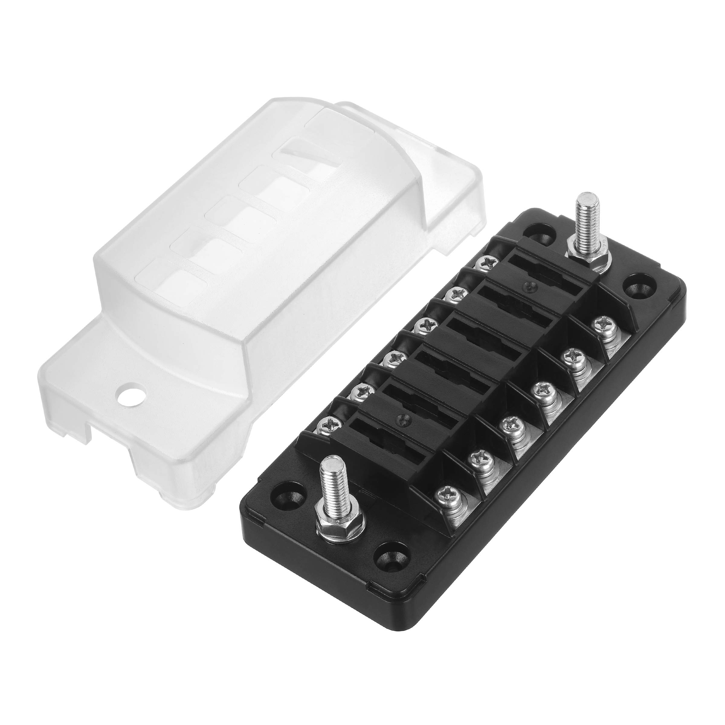 Buy Blade Fuse Block with Cover Fuse Box Holder Device Name Tag for