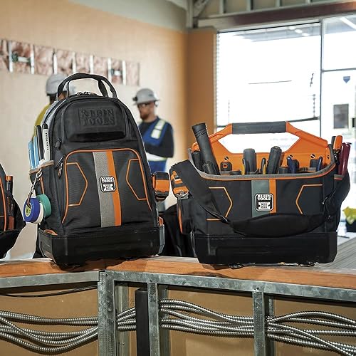 Miniatura 9 de Klein Tools Bolsa de herramientas MODbox de 62202MB, parte de la estación de trabajo móvil MODbox, 33 bolsillos, amplio almacenamiento de