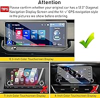 Vista 2 de Moonlinks Protector de pantalla compatible con Honda Accord 2025 2024 2023 de 12.3 pulgadas, protector de pantalla de vidrio templado, dureza 9H
