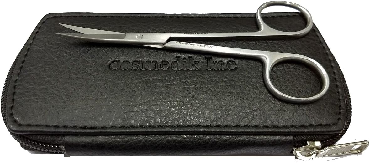 Ce German Steel Curved Eyebrow Trimming Beauty Scissors
