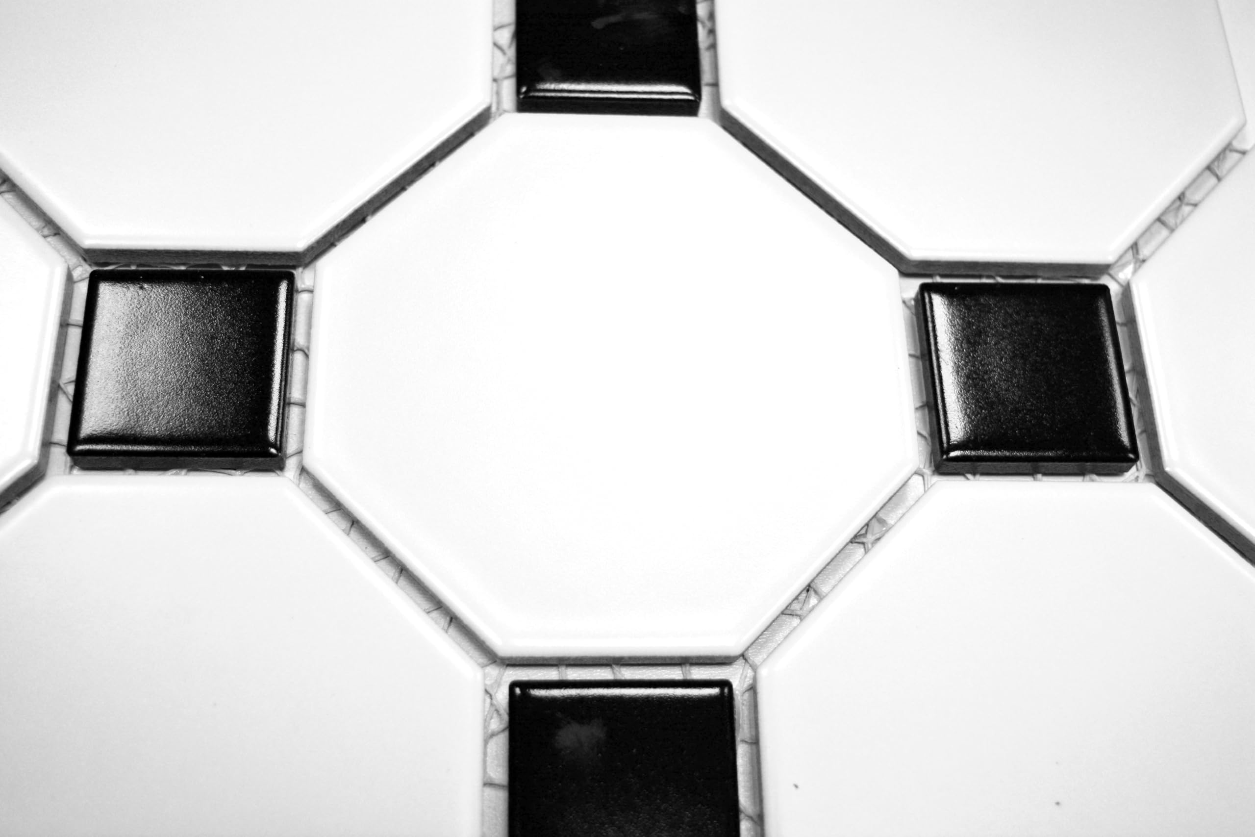 Carreau de mosaïque en marbre blanc de Carrara