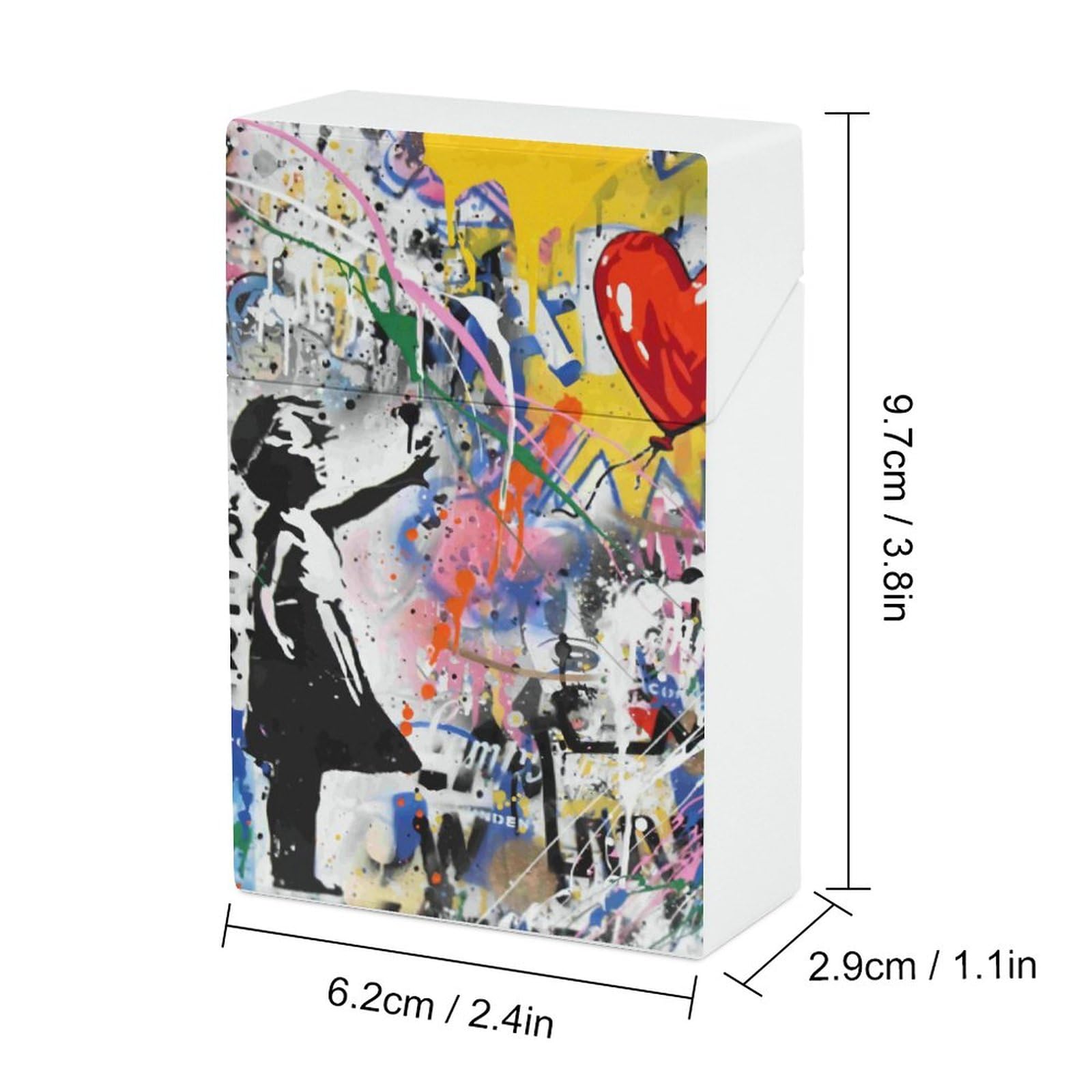 Amazon | タバコケース Banksy バンクシー 風船少女 落書きアート(1 