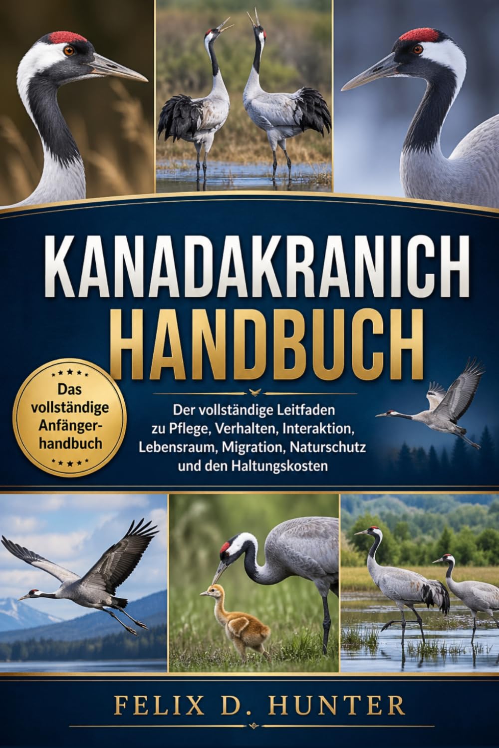 KANADAKRANICH HANDBUCH: Der vollständige Leitfaden zu Pflege, Verhalten, Interaktion, Lebensraum, Migration, Naturschutz und den Haltungskosten