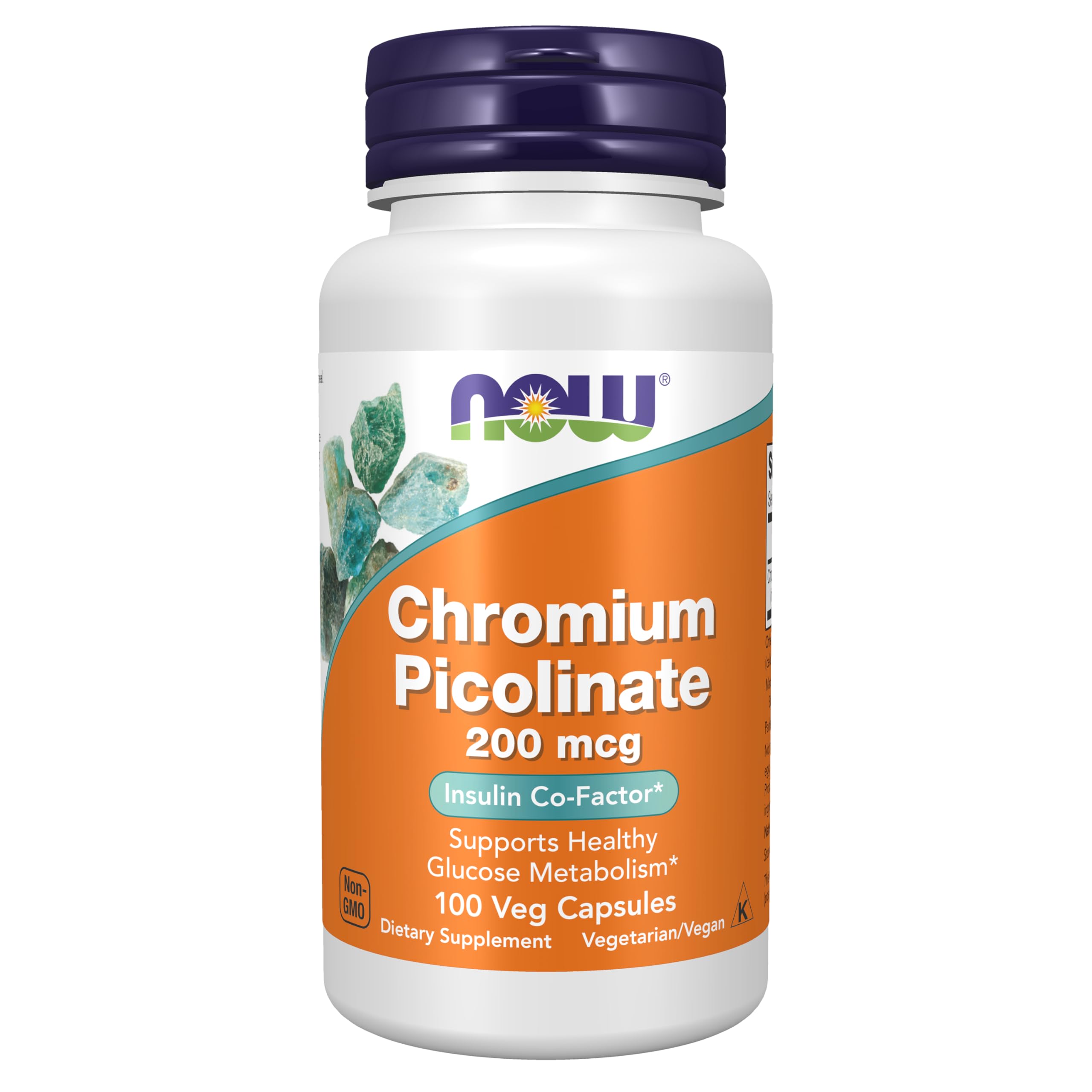 Now Chromium Picolinate 200mcg, 100 Capsules (Pack of 2) — Amazon image 5