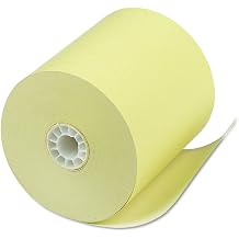 PM Company Perfection POS Canary Thermal Rolls, 3.125 Inches x 230 Feet, 50 Rolls per Carton 05214C