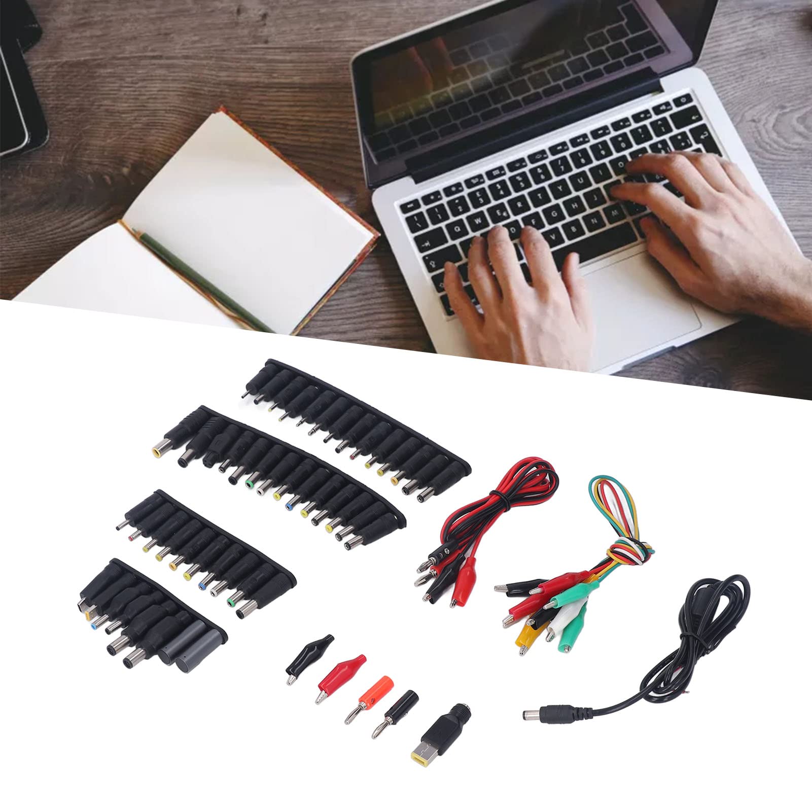 58 Pezzi Universale Connettori per Alimentatori, Presa di Ingresso DC Adattatore di Alimentazione CC per Laptop Jack per PC Portatile e Notebook