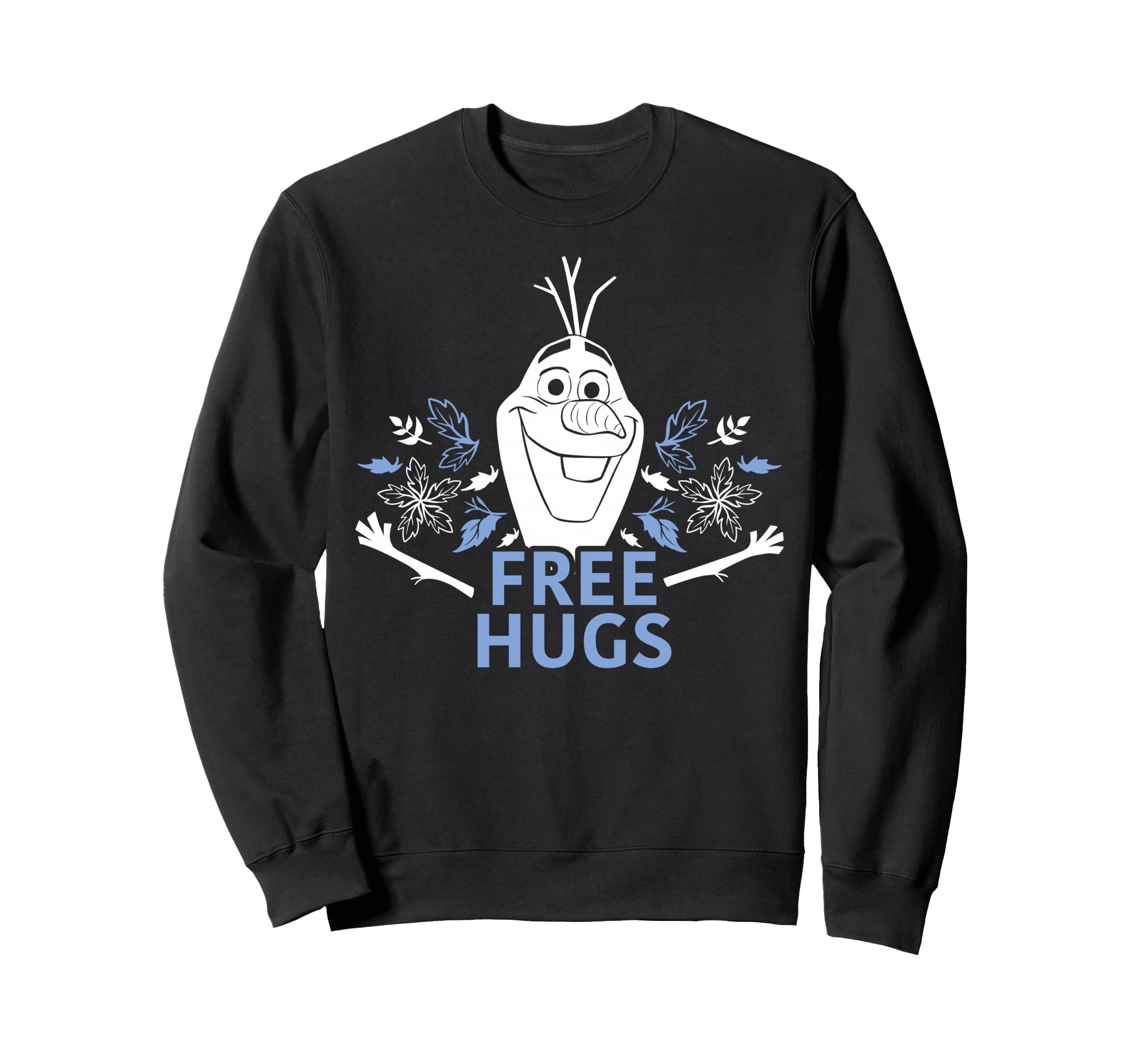 Sweatshirt Olaf Free Hugs Foliage au motif graphique soigné
