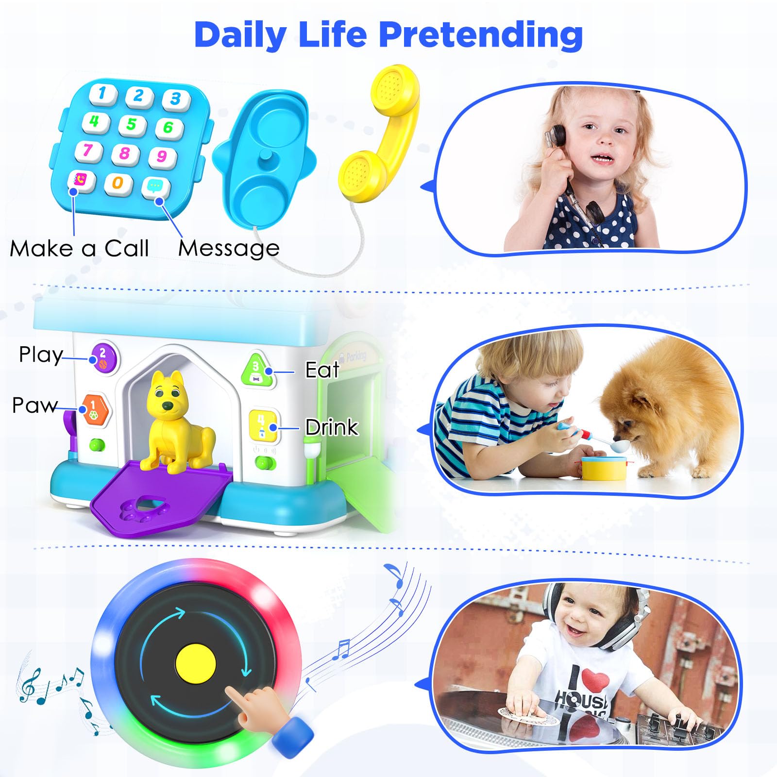 14-in-1 Montessori Toys for 1 Year Old Boy Gifts, Musical Educational Baby Toy 12-18 Month, First Birthday Gift for One Year Old Boy Girl, 1st Present for Toddler 1-2 Age