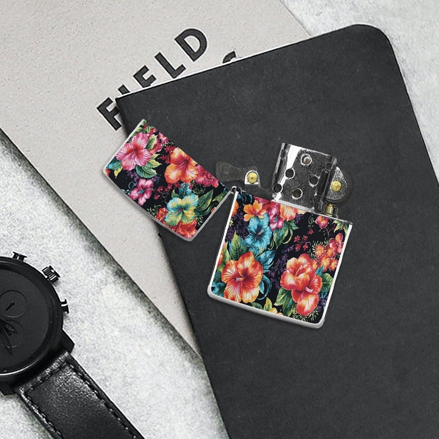 Beautiful Hibiscus Flower Lighter Case Cover Lighter Shell