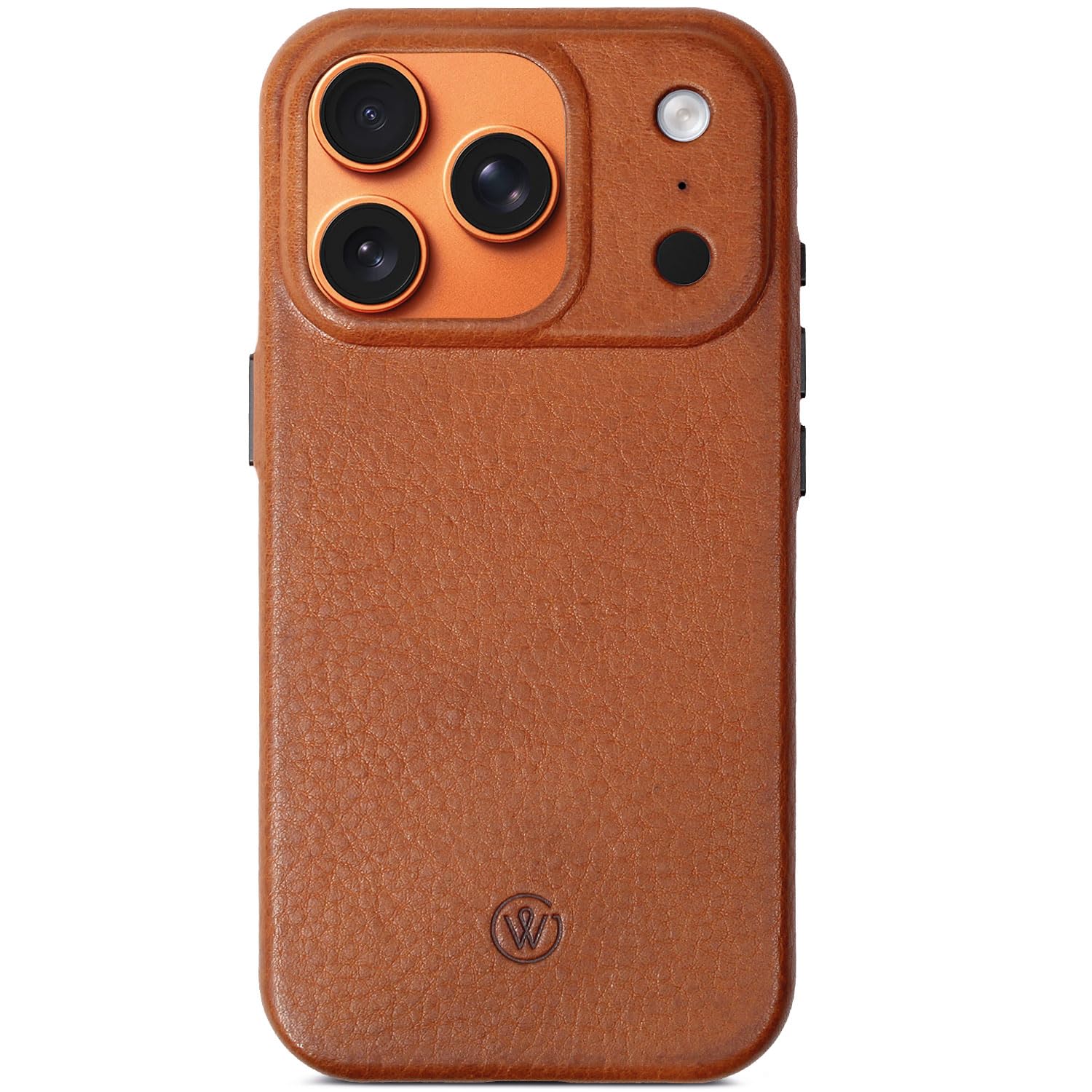 Coque Alcantara iPhone 17 Pro Max anti-choc intégrale MagSafe Cognac - 8