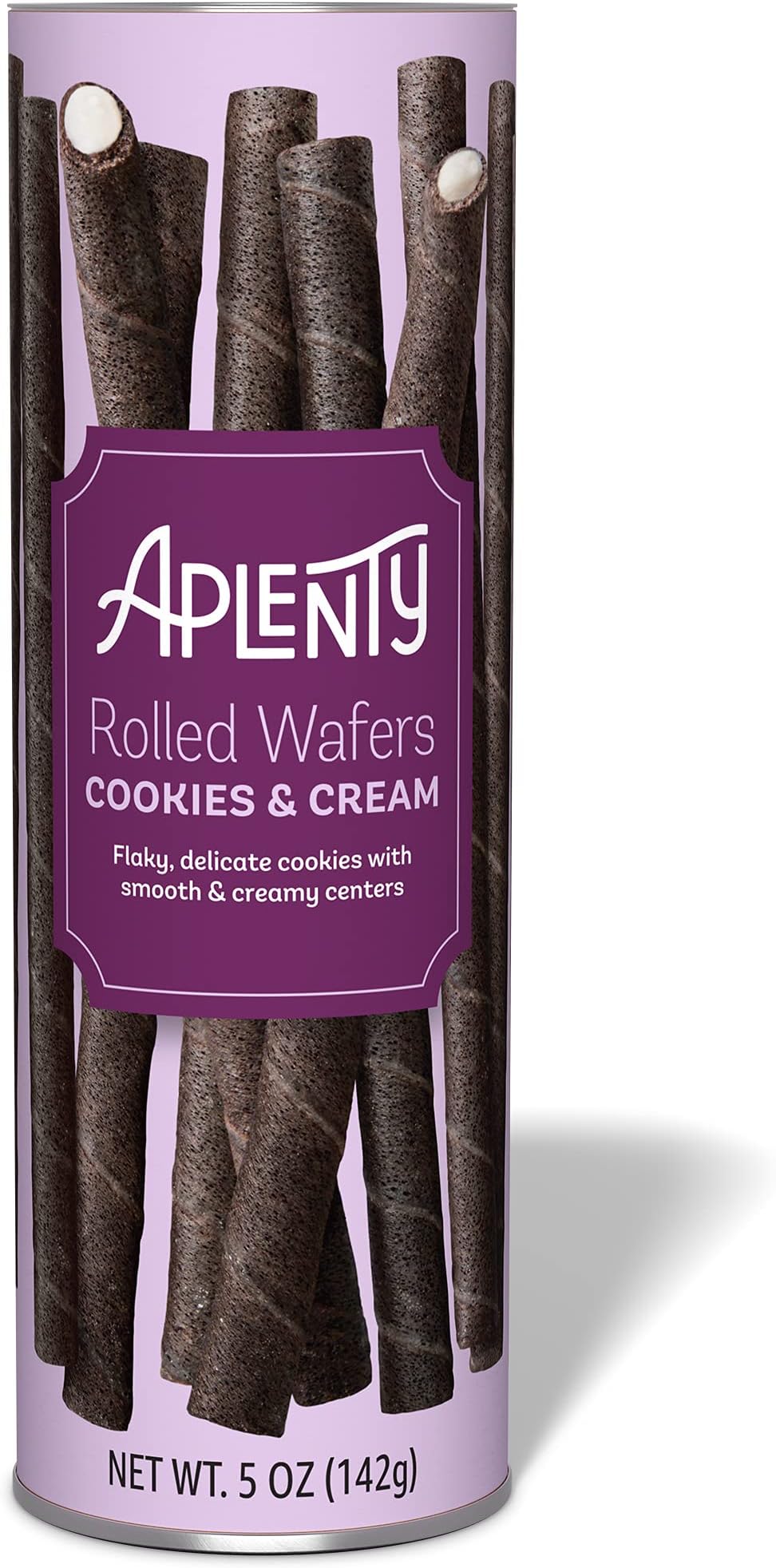 Amazon Brand - Aplenty, Cookies & Cream Rolled Wafers, 5 oz