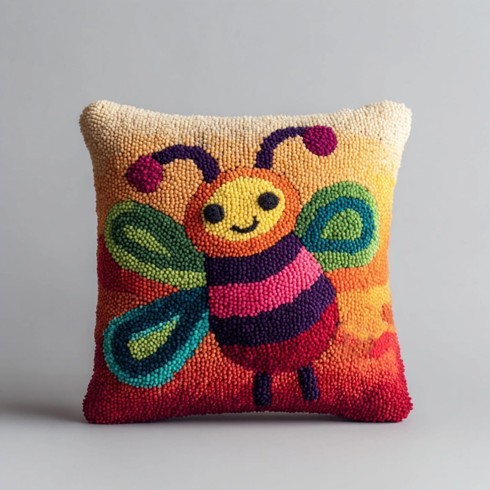 AxiangziK DIY Latch Hook Pillow Kit,Firefly