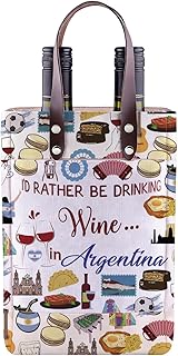 UJIMS Argentina Wine Bag Argentina Souvenir Gift for Argentinian Friends & Family Argentina Wine Tasting Party Bag