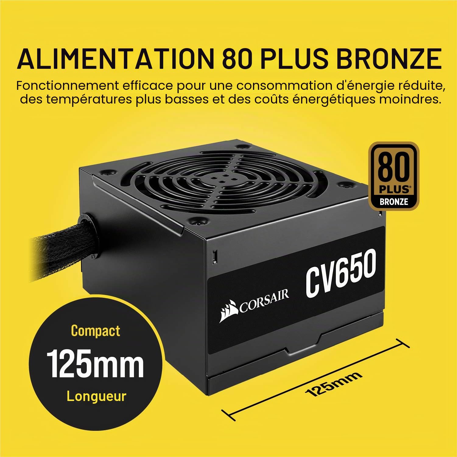 Corsair CV Series CV650 650 W Dual EPS 80 Plus Bronze